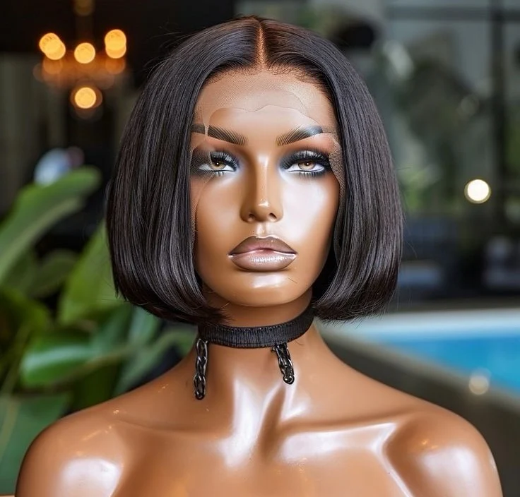 Double Drawn Full Frontal Human Hair BOB Wigs