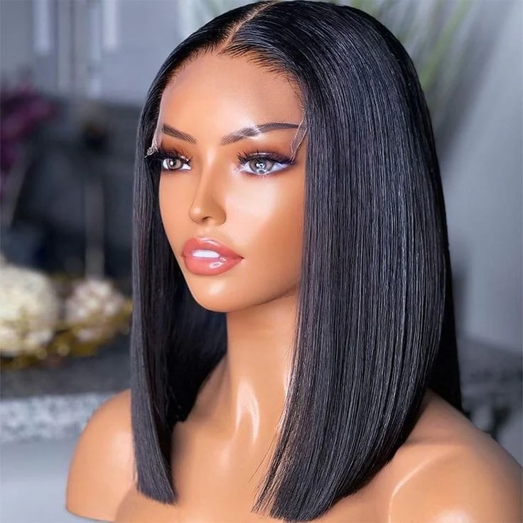 Double Drawn Glue-less Pre- Bleached Bob Wigs
