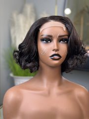 Bouncy Loose Weave 4 X 4 lace 10 Inch Bob Wig