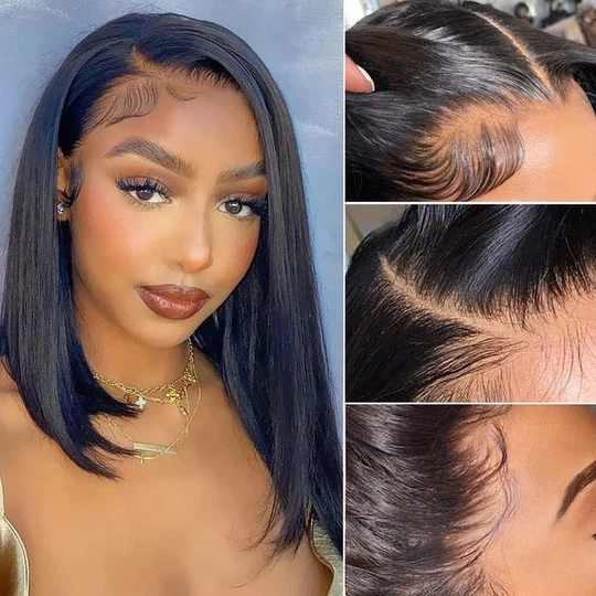 HD Lace Pre-bleached FRontal Bobs - Image 2