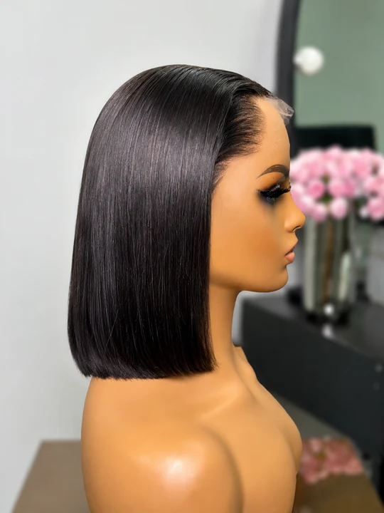 HD Lagos Hairline Frontal Lace Bob 10 Inch Wig