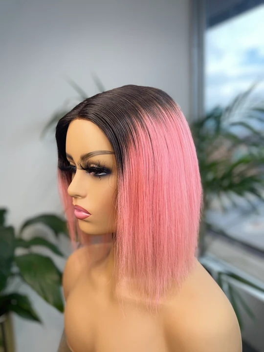 Ombre Pink BoB Wig - Image 2